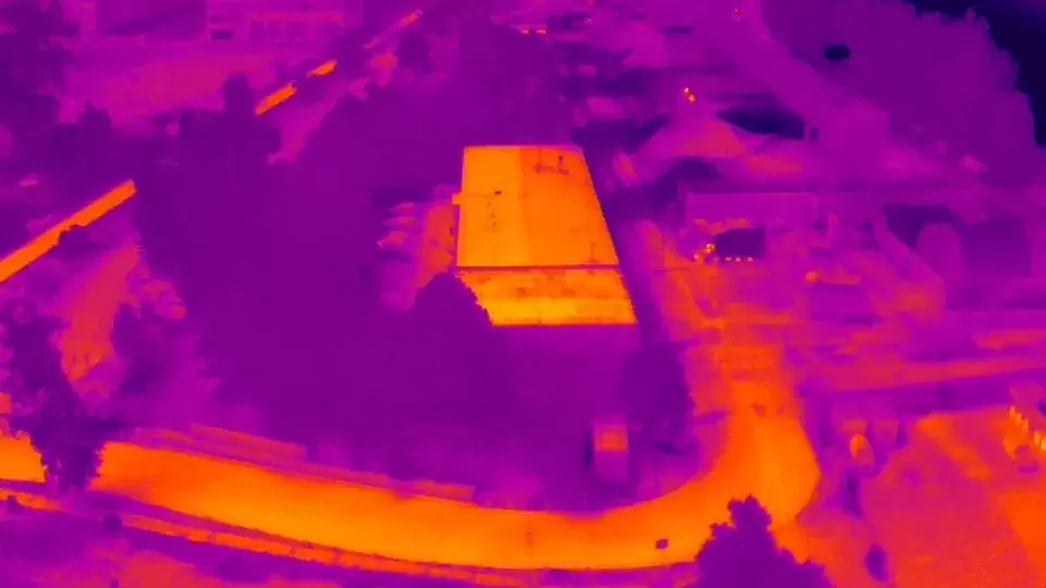 Termovize z dronu