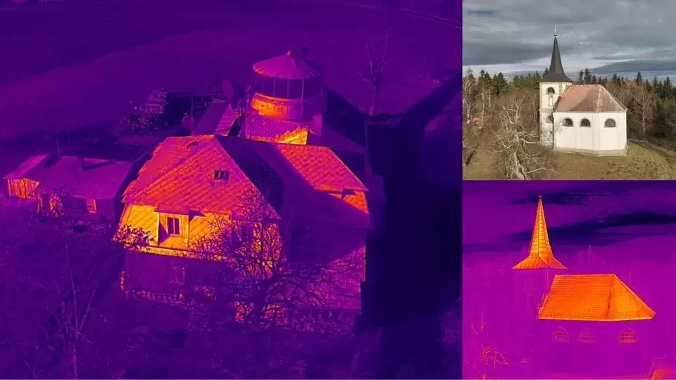 Lokalizace tepelných úniků budov a objektů